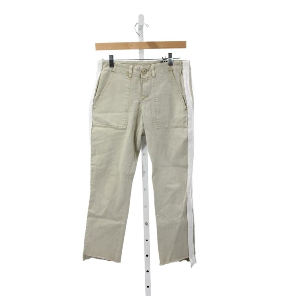 Pam & Gela Women Cropped Beige Pants Size 28